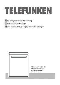 Notice TELEFUNKEN TFGS60SI20A Dishwasher