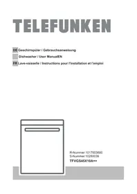 Notice TELEFUNKEN TFVGS45X10A Dishwasher