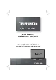 Notice TELEFUNKEN TF46HX883 Téléviseur