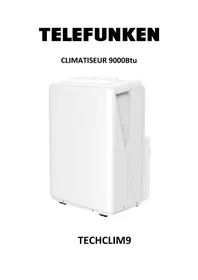 Notice TELEFUNKEN TECHCLIM9 Climatisation