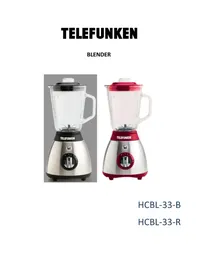 Notice TELEFUNKEN HCBL33R Blender