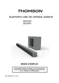 Notice THOMSON SB250BT Caixa de som bluetooth