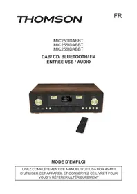 Notice THOMSON MIC250IDABBT Hi-Fi anlæg