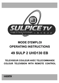 Notice Sulpice 49SULP2UHD130EB Téléviseur