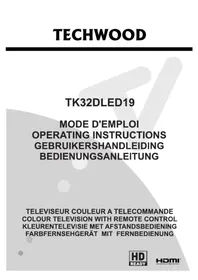 Notice TECHWOOD TK32DLED19 Televisie