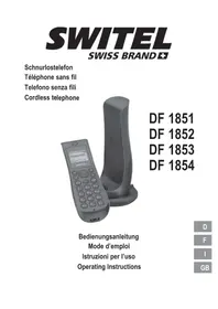 Notice SWITEL DF1854 Phone