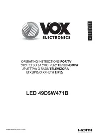 Notice VOX 49DSW471B TV