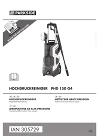 Notice PARKSIDE PHD 150 G4 Nettoyeur haute pression