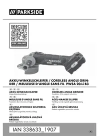 Notice PARKSIDE PWSA 20LI B3 Broyeur