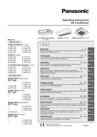 Notice PANASONIC S36PT2E5 кондиціонер