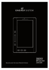 Notice ENERGY SISTEM MP5 COLOR BOOK 3048 Tablette