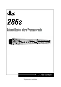 Notice DBX 286S Système hifi