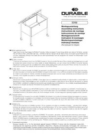 Notice Durable 309810 Meuble de rangement roulant