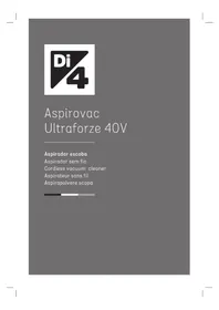 Notice Di4 ASPIROVAC ULTRAFORZE 40V Balai