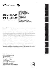 Notice PIONEER PLX500 Platine vinyle