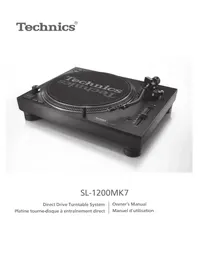 Notice TECHNICS SL1200MK7 Platine_disque