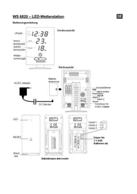 Notice TECHNOLINE WS 6820 Stacja Pogodowa