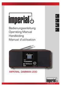 Notice Imperial DABMAN I200 CD Radio