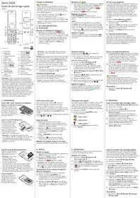 Notice DORO 2424 Smartphone