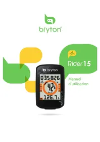 Notice Bryton RIDER 15 Smartwatch