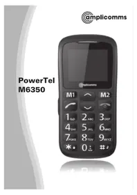 Notice Amplicomms POWERTEL M6350 Smartphone