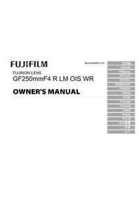 Notice FUJIFILM GF250MMF4 R LM OIS WR Appareil photo