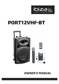 Notice IBIZA SOUND PORT12VHFBT Lautsprecher