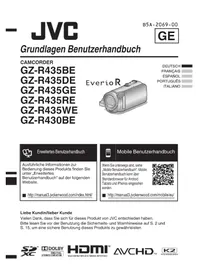 Notice JVC EVERIO GZR430BE Caméscope