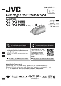 Notice JVC EVERIO GZRX615BE Caméscope