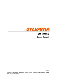 Notice SYLVANIA SMPK4066 Mp3 player