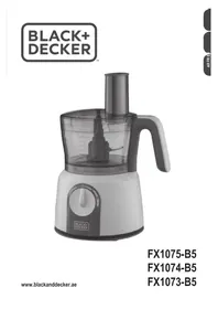 Notice BLACK & DECKER FX1075 Food Processor