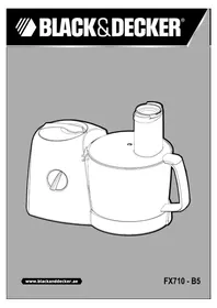 Notice BLACK & DECKER FX710 Food Processor