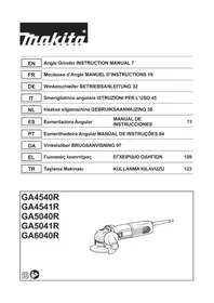 Notice MAKITA GA5040R01 Broyeur de végétaux