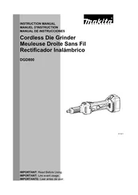 Notice MAKITA DGD800RTJ Broyeur de végétaux