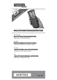 Notice POWERFIX IAN 97003 Rilevatore di metalli