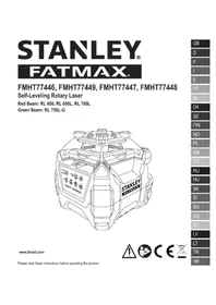 Notice STANLEY FATMAX FMHT77447 Laserosoitin