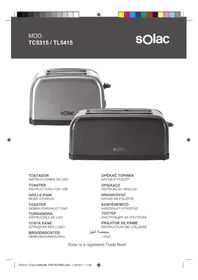 Notice SOLAC TC5315 Grille pain