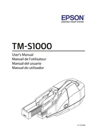 Notice EPSON TMS1000 Scanner
