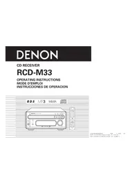 Notice DENON DM33S Sistema de alta fidelidad