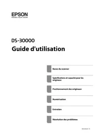 Notice EPSON WORKFORCE DS30000 Scanner