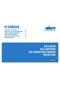 Notice YAMAHA RX1ER (2007) Motoneige