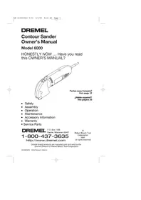 Notice DREMEL 6000 Sander