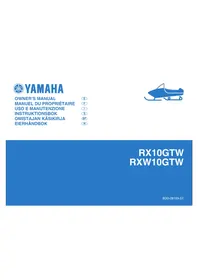 Notice YAMAHA RX10 (2007) Motoneige