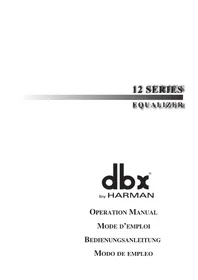 Notice DBX 1215 Table de mixage