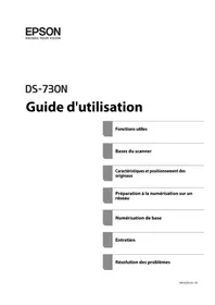 Notice EPSON WORKFORCE DS730N Scanner