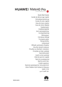 Notice HUAWEI MATE 40 PRO Chytrý telefon