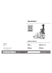 Notice SILVERCREST SSJ 300 A2 Centrifugeuse
