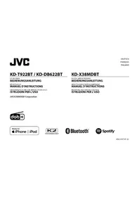 Notice JVC KDX38MDBT Radio lecteur multimédia
