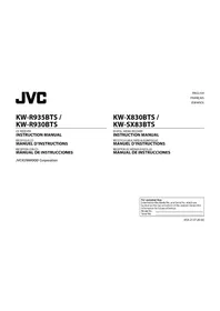 Notice JVC KWX830BT Récepteur audio-vidéo