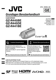 Notice JVC GZR445DEU Caméscope
